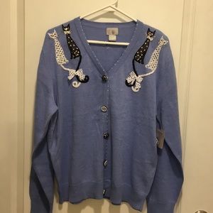 Berek kitty sweater-periwinkle colors